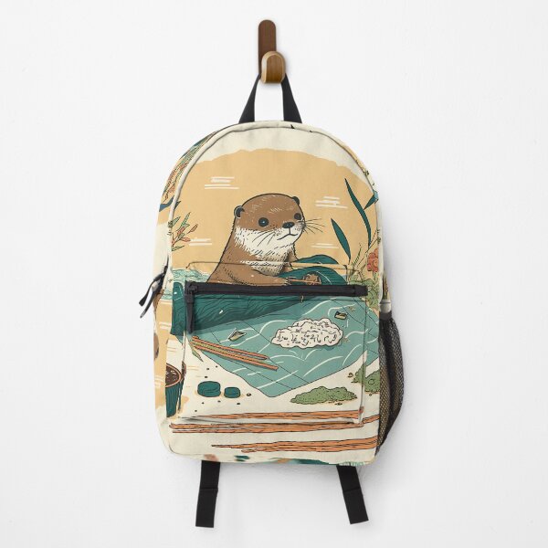 Item preview, Sushi Chef Otter: Hand-Drawn Animated Illustration designed and sold by PaintbrushPlace.