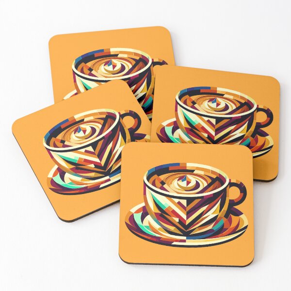 Item preview, Geometric Brew: Coffee Lover's Artistic Cup designed and sold by Amanda-S-Olsen.