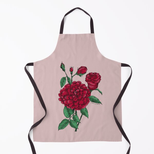 Item preview, Dark Red Flat Rose Bloom Full 26-40 Petals In 3+ Rows designed and sold by Rachael Taylor.