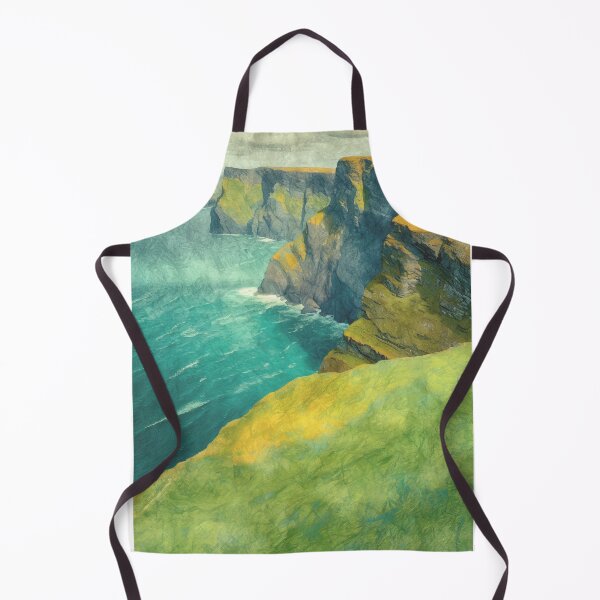 Item preview, Vintage Travel Poster - Minimalist Cliffs of Moher, Retro Travel Destination Ireland designed and sold by pod24.