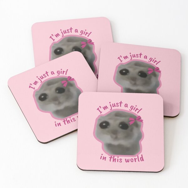 Item preview, Sad Hamster I'm Just A Girl In This World designed and sold by Megurix.