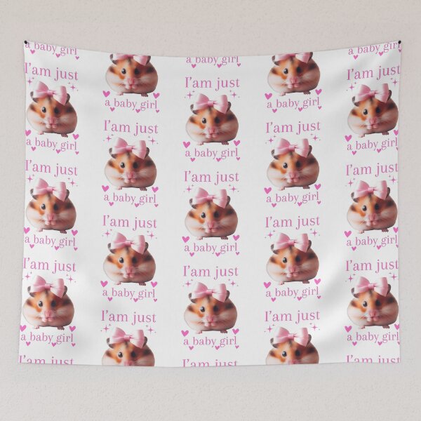 Item preview, Sad Hamster I'am Just a Baby Girl designed and sold by printmala.