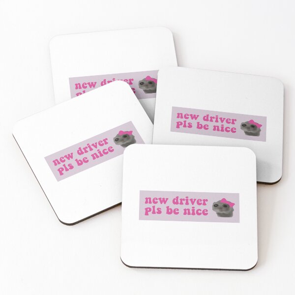 Item preview, sad hamster driver bumper designed and sold by BUMPER-STICKERS.