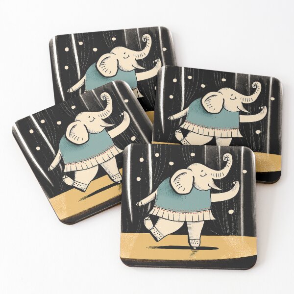 Item preview, Ballet Elephant: Hand-Drawn Cartoonish Illustration designed and sold by PaintbrushPlace.