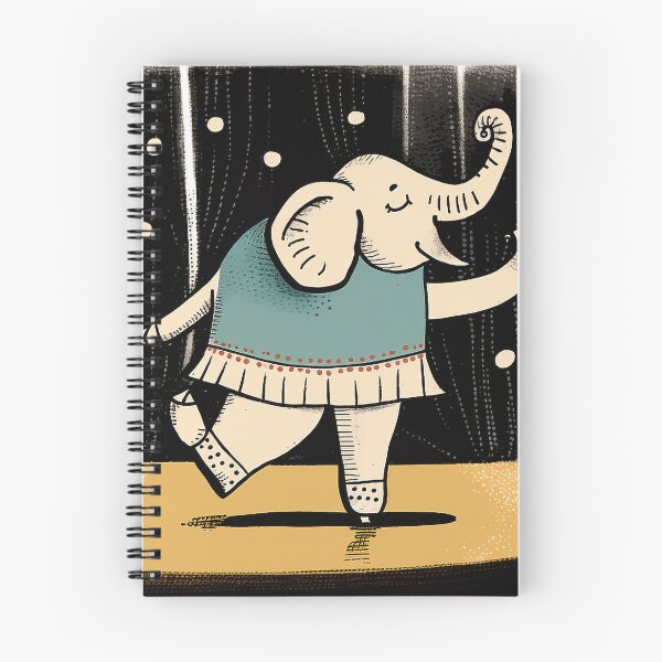 Item preview, Ballet Elephant: Hand-Drawn Cartoonish Illustration designed and sold by PaintbrushPlace.