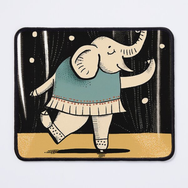 Item preview, Ballet Elephant: Hand-Drawn Cartoonish Illustration designed and sold by PaintbrushPlace.