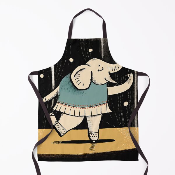 Item preview, Ballet Elephant: Hand-Drawn Cartoonish Illustration designed and sold by PaintbrushPlace.