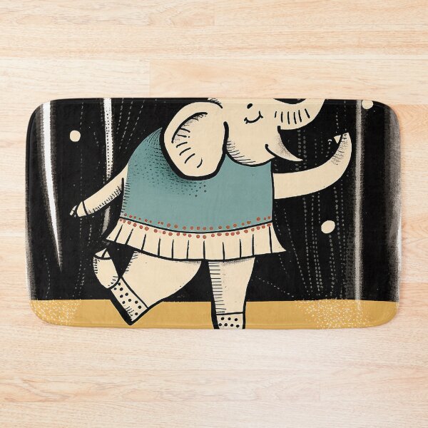 Item preview, Ballet Elephant: Hand-Drawn Cartoonish Illustration designed and sold by PaintbrushPlace.