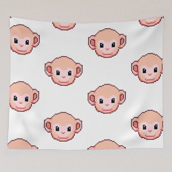 Item preview, Orange Monkey pixel art - Retro vibe designed and sold by octoboobs.