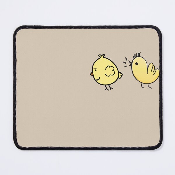 Item preview, two yellow chickens running designed and sold by Moris-shop.