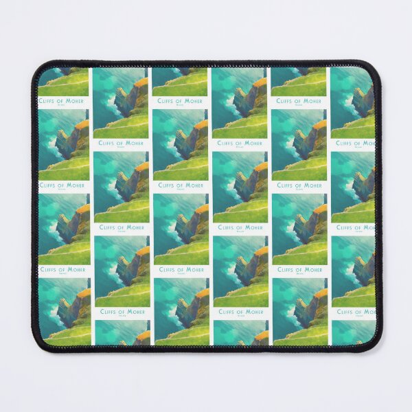 Item preview, Vintage Travel Poster - Minimalist Retro Cliffs of Moher, Ireland designed and sold by pod24.