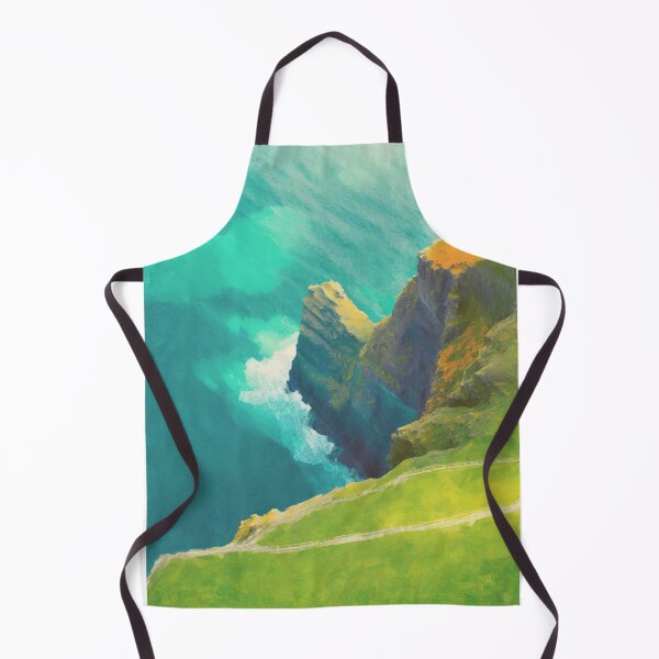 Item preview, Vintage Travel Poster - Minimalist Retro Cliffs of Moher, Ireland designed and sold by pod24.