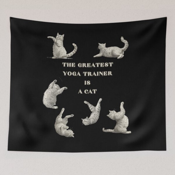 Item preview, The Greatest Yoga Trainer Is A Cat designed and sold by mirciashop.