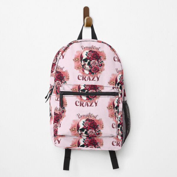 Item preview, Boho sugar skull, floral, pink, red, roses, beautiful, crazy designed and sold by Margival.