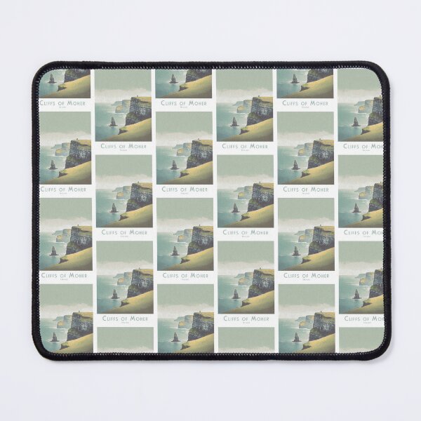 Item preview, Vintage Minimalist Cliffs of Moher Travel Poster - Retro Ireland designed and sold by pod24.