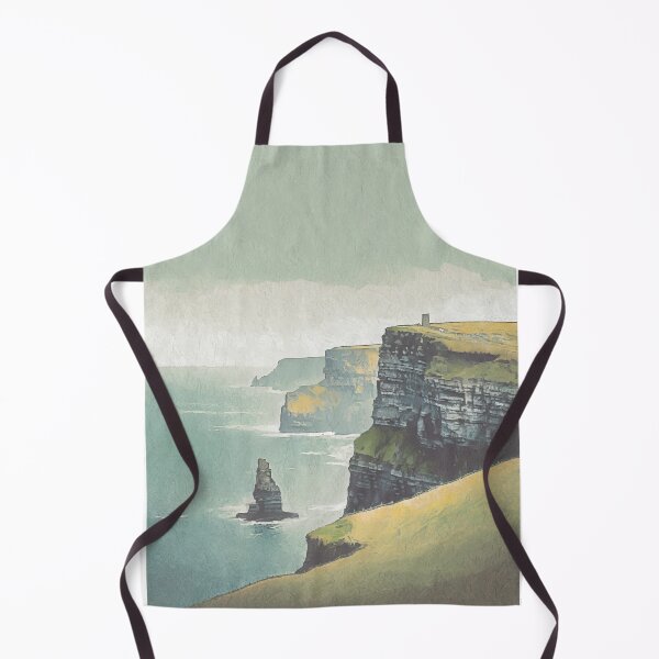Item preview, Vintage Minimalist Cliffs of Moher Travel Poster - Retro Ireland designed and sold by pod24.