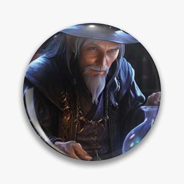 Item preview, Wizard brewing potions designed and sold by TetragramArt.