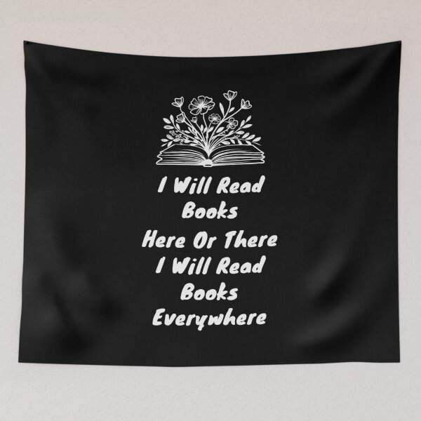 Item preview, I Will Read Books Here Or There, Funny Book Quotes, I Will Read Books Everywhere. Book Lover Gift  designed and sold by SlocifieShop.