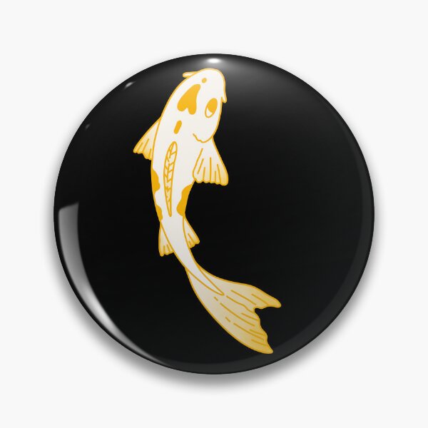 Item preview, Yellow koi fish with heart design - fish lover designed and sold by GingerandMilk.