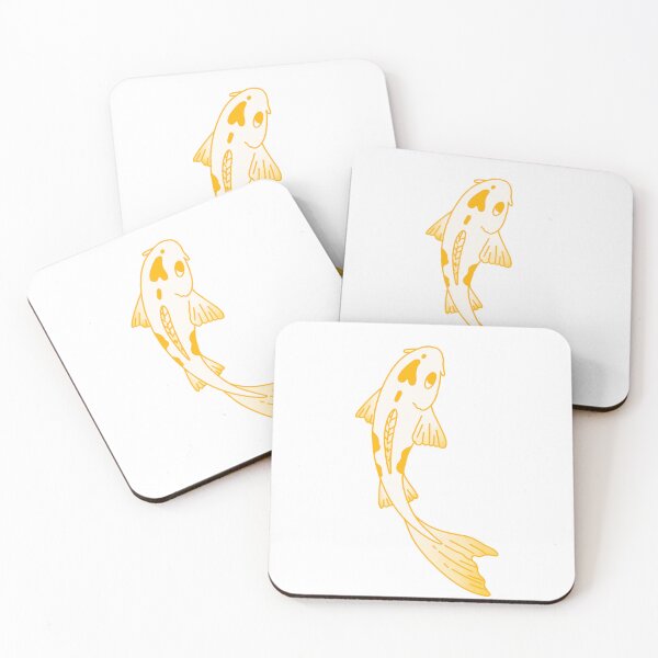 Item preview, Yellow koi fish with heart design - fish lover designed and sold by GingerandMilk.