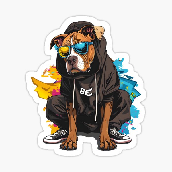 Item preview, National Pet Day: Hip Hop Hound Vibes designed and sold by Paintit-black.