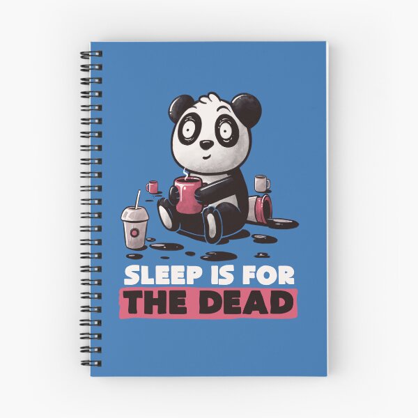 Item preview, Sleep is for the Dead Cute Panda Coffee Gift designed and sold by koalateess.