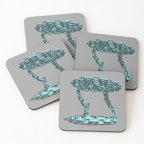 Item preview, Turquoise looped chain designed and sold by Whimsy Trail Co.