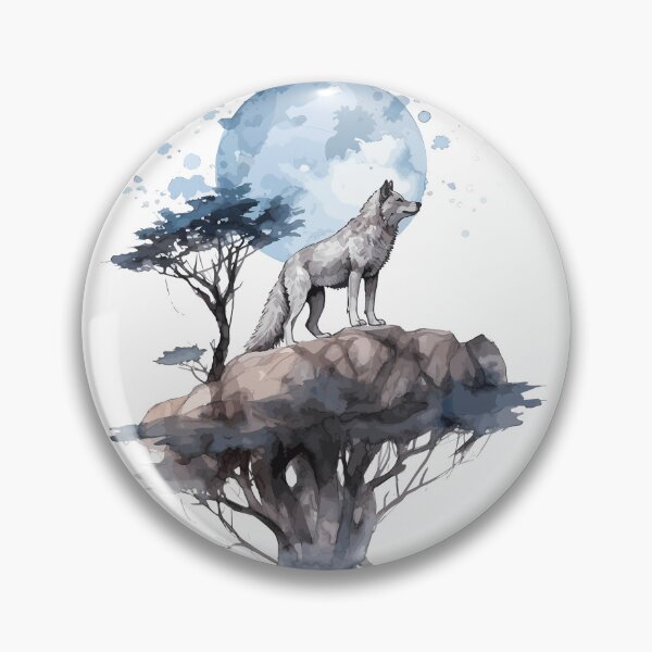 Item preview, alone wolf designed and sold by ebialonestar.