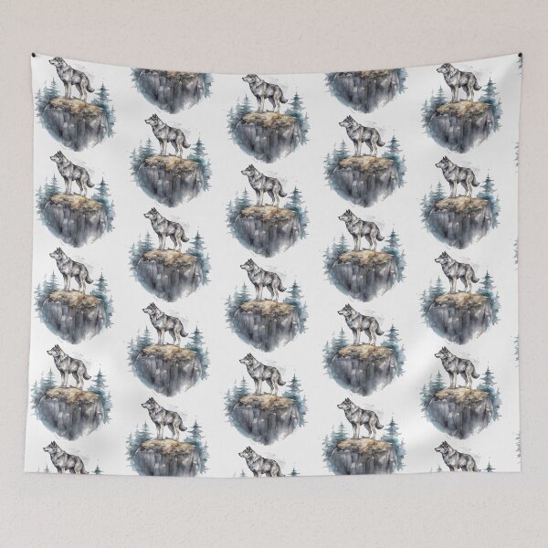 Item preview, alone wolf designed and sold by ebialonestar.