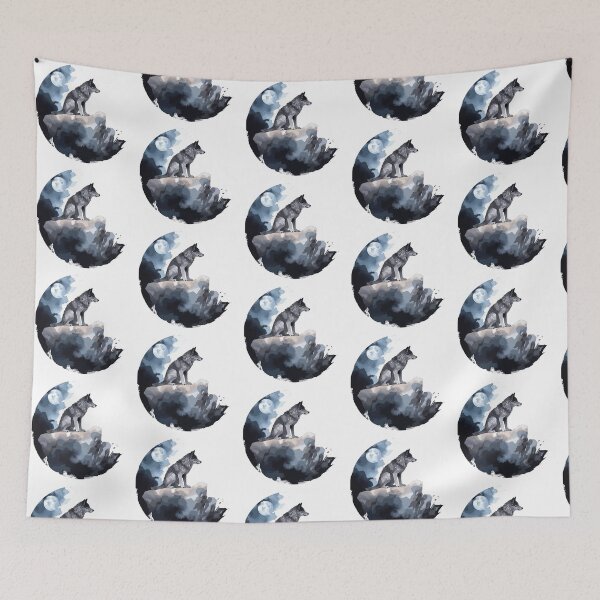 Item preview, alone wolf designed and sold by ebialonestar.