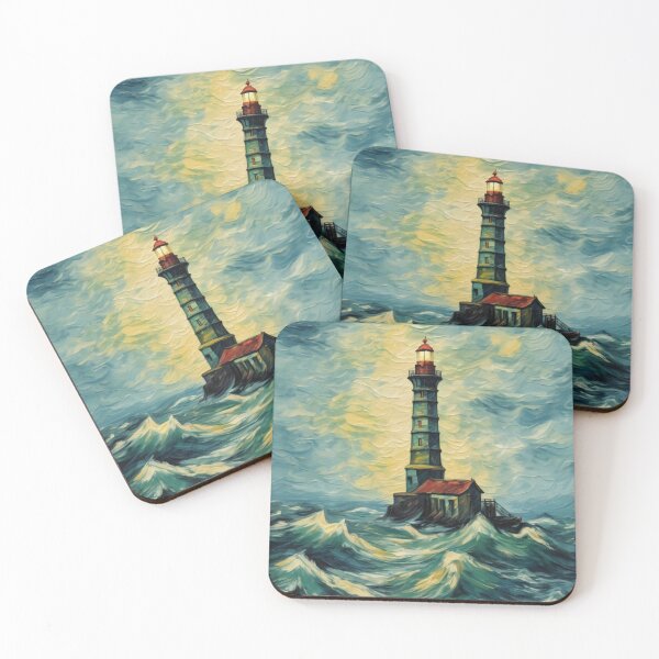 Item preview, "Guiding Light: Lighthouse in the Middle of the Sea" designed and sold by Artisticanvas.