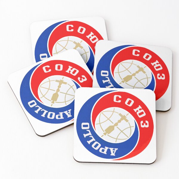 Item preview, Apollo Soyuz Retro 1975 Space Mission Badge Gift designed and sold by MilitaryMart.
