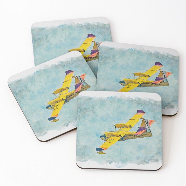 Item preview, Puerto Pollensa Seaplane Mallorca Watercolour Effect designed and sold by GG WALL ART.