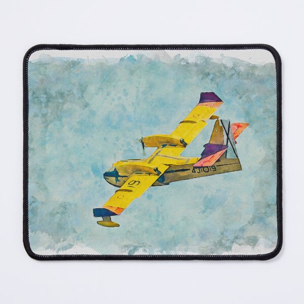 Item preview, Puerto Pollensa Seaplane Mallorca Watercolour Effect designed and sold by GG WALL ART.