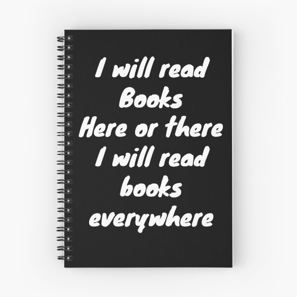 Item preview, I Will Read Books Here Or There, Unique Book Art , I Will Read Books Everywhere. Books Lovers Gift  designed and sold by SlocifieShop.