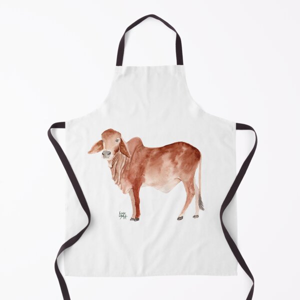 Item preview, Brahman Cow Watercolour designed and sold by lucyluart.