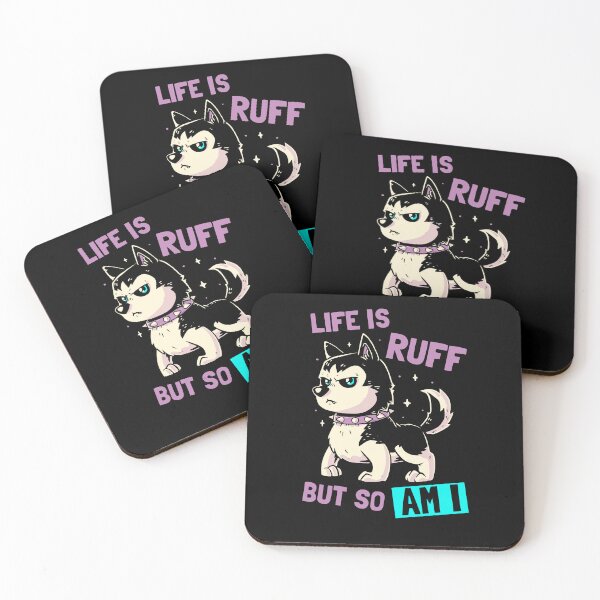 Item preview, Life is Ruff - Cute Funny Puppy Dog Gift designed and sold by koalateess.