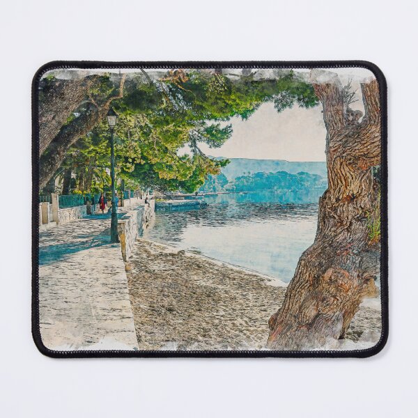 Item preview, Puerto Pollensa Pine Walk Mallorca Watercolour Effect designed and sold by GG WALL ART.