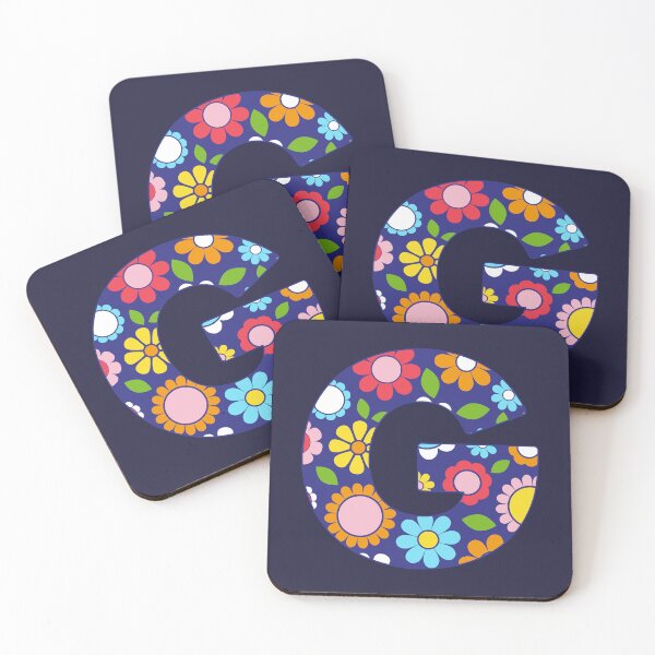 Item preview, Hippie Floral Alphabet Letter G designed and sold by ToluaPrints.
