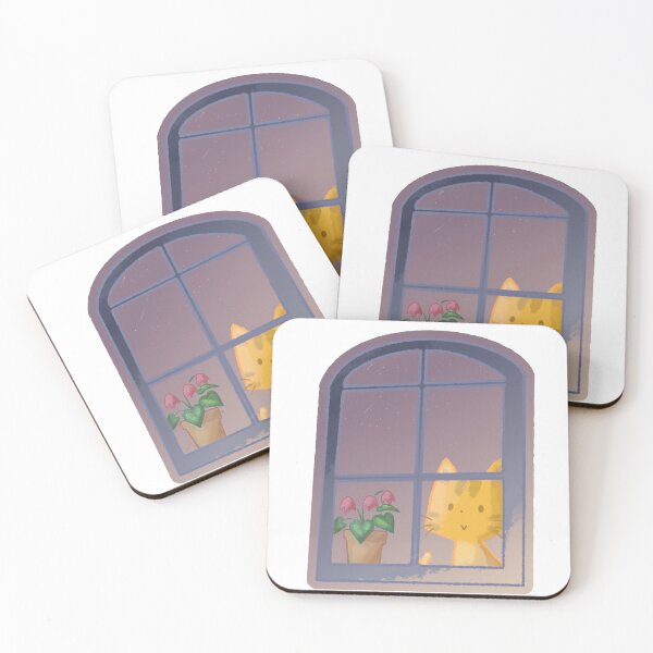 Item preview, Cat window designed and sold by Mamemiyu Shop.