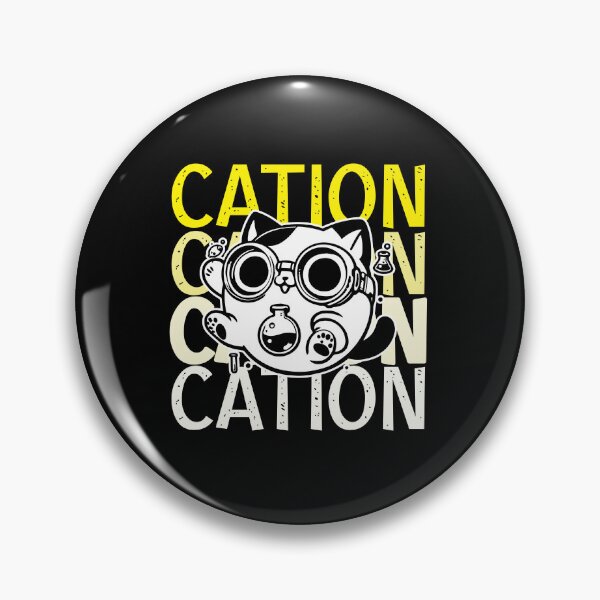 Item preview, Cations | Positive charge | science humor | geeky | biology funny | cute kitty designed and sold by themichetti.