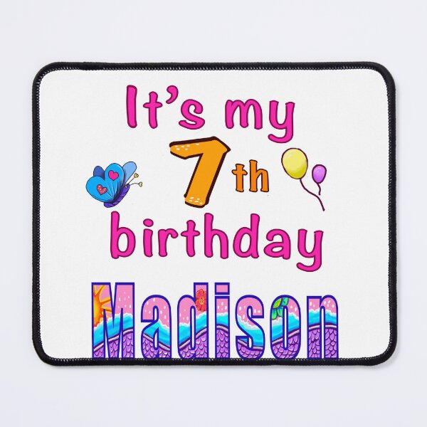 Item preview, It’s my 7th birthday Madison kids girls custom name personalised birthday girl. designed and sold by Artonmytee.
