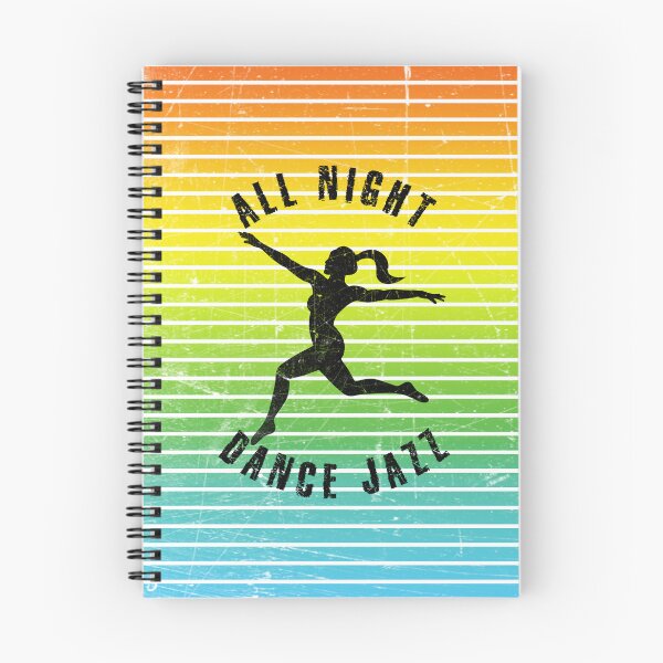 Item preview, Black silhouette of a woman dancing jazz against a background of colorful stripes designed and sold by HarridanCreates.