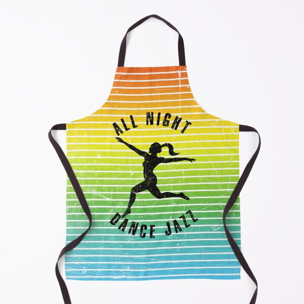 Item preview, Black silhouette of a woman dancing jazz against a background of colorful stripes designed and sold by HarridanCreates.