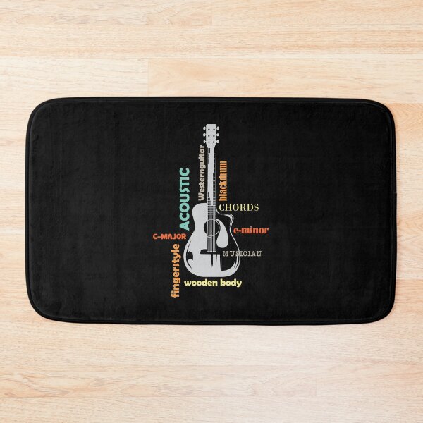 Item preview, retro guitar musician western guitar acoustic music symbol vintage designed and sold by AndreMi.