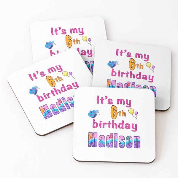 Item preview, It’s my 6th birthday Madison kids girls custom name personalised birthday girl. designed and sold by Artonmytee.
