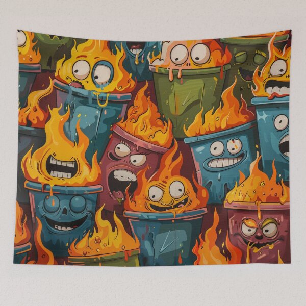 Item preview, Dumpster Fires: Character Art, Everything Is Fine Humor designed and sold by Fantasy Masterpiece.