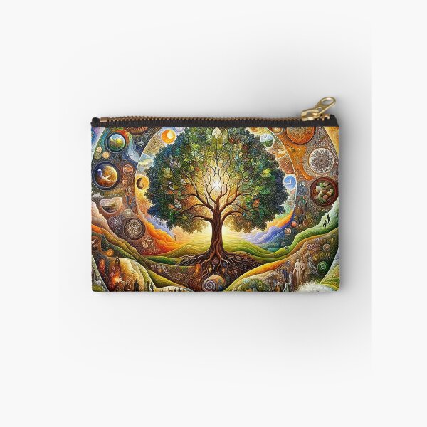 Item preview, The tree of life psychedelic colorful universe  designed and sold by GraphicHabitatt.