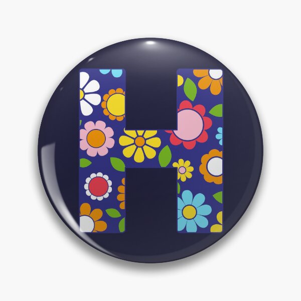 Item preview, Hippie Floral Alphabet Letter H designed and sold by ToluaPrints.