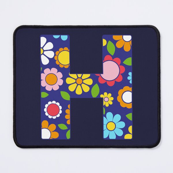 Item preview, Hippie Floral Alphabet Letter H designed and sold by ToluaPrints.